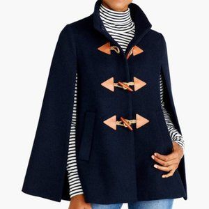 Small/Medium J.Crew Wool Toggle Cape Coat